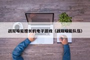 战双暗能擅长的电子游戏（战双暗能队伍）